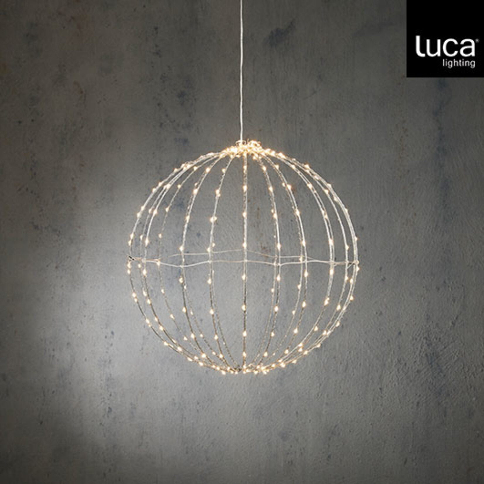 edelman Bal klassiek wit 260led IP44 met timer - d40cm