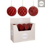 edelman Bal onbreekbaar d.rood 3 assorti display - d10cm