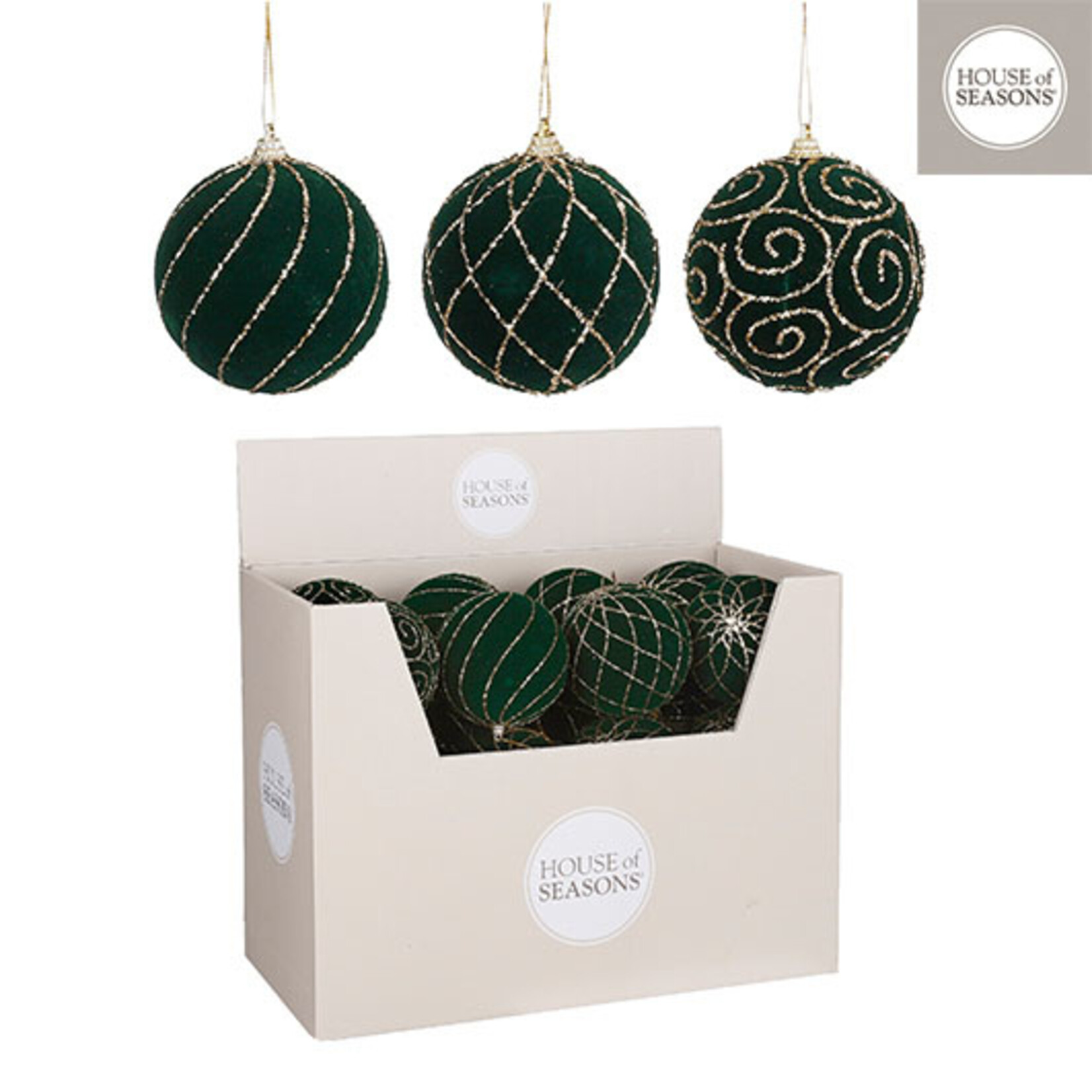 edelman Bal onbreekbaar d.groen 3 assorti display - d10cm