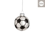 edelman Ornament football zilver - h7,5cm