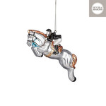edelman Ornament paard zilver - l16,5xb4xh7cm