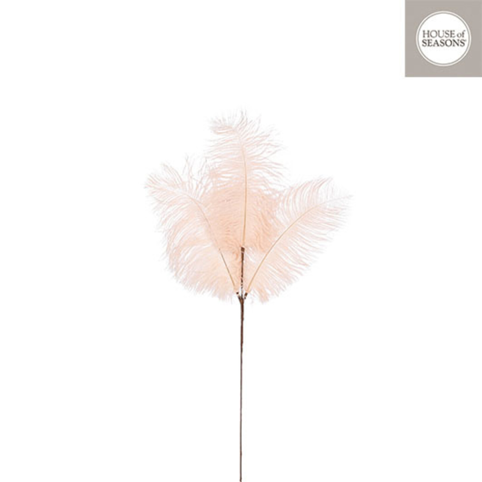 edelman Bijsteker veren off white - l61xb20cm