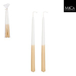 edelman Dip-dye dinerkaars l.bruin 2 stuks - h30xd2,2cm
