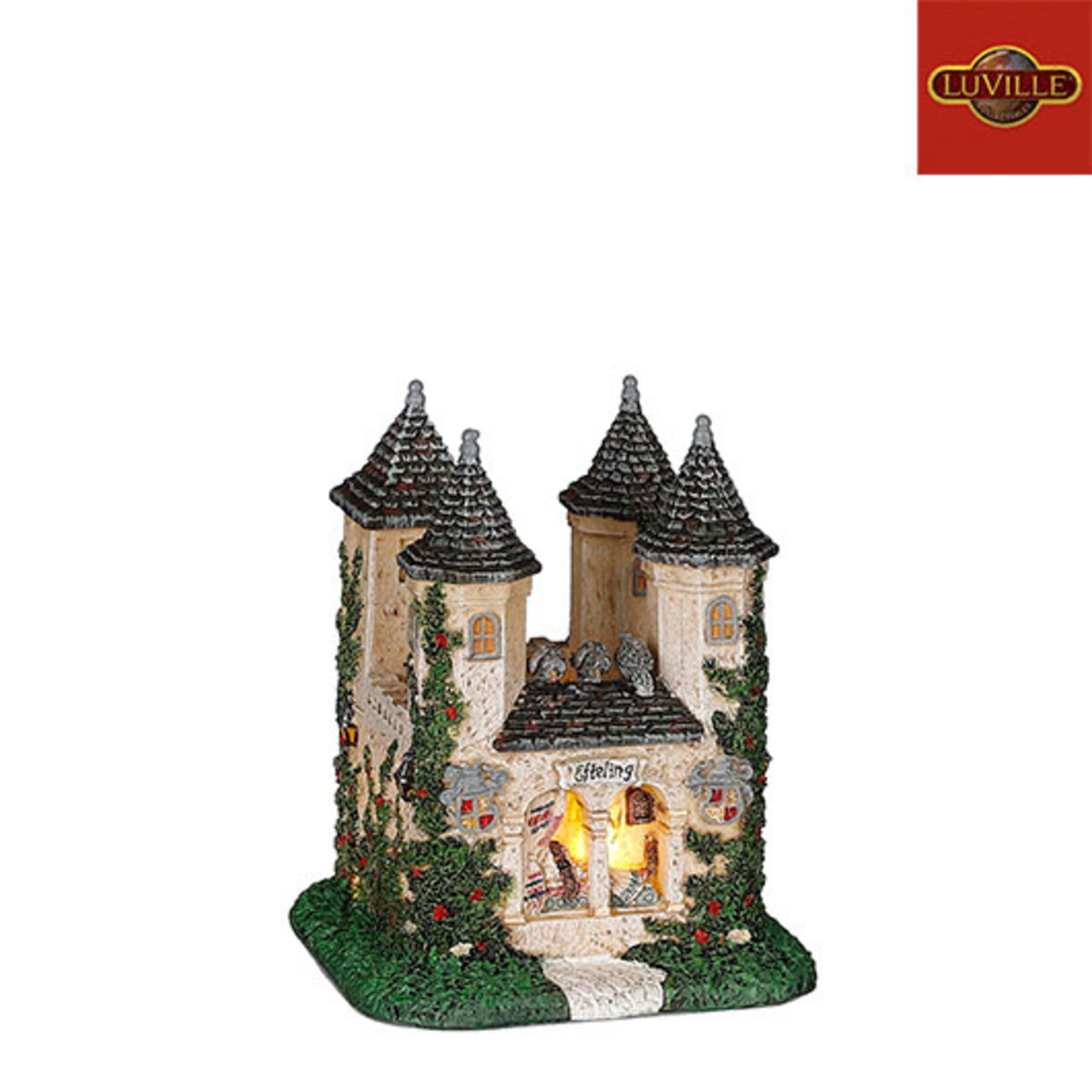 Luville Kasteel van Doornroosje battery operated - l9xb9xh11cm