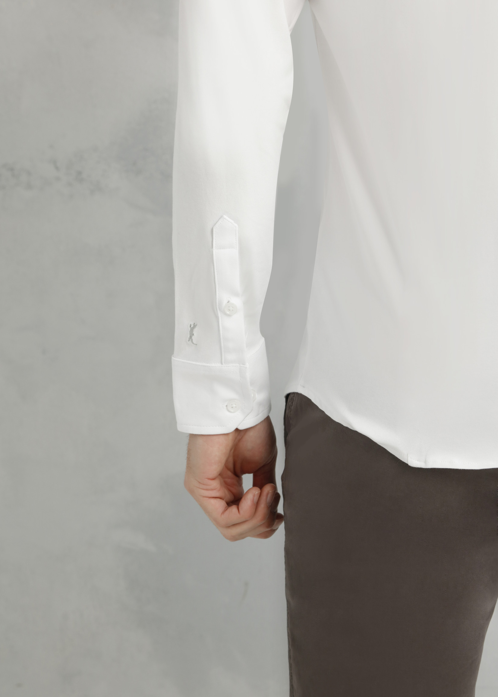 Comodo Shirts White  Stretch Shirt