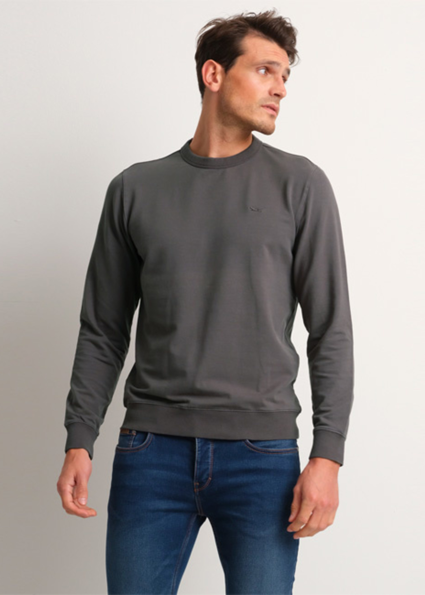 Comodo Shirts Dark Grey stretch sweater