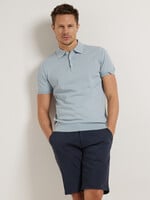 Comodo Shirts Celestial Blue fijngebreide polo