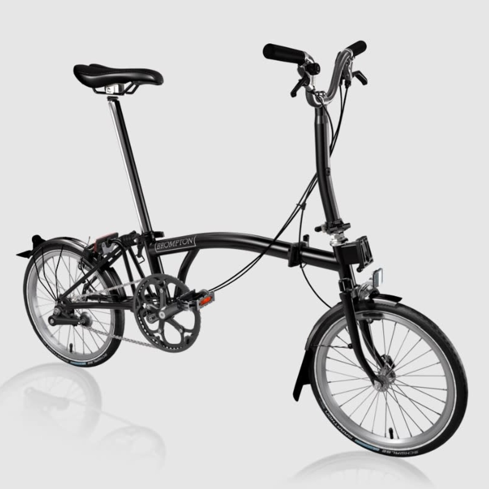 Brompton C Line Urban Mid Folding Bike - Black