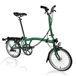 Brompton C Line Explore High with Rack - Racing Green