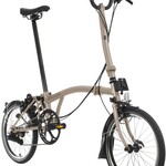 Brompton C Line Explore High with Rack - Dune Sand