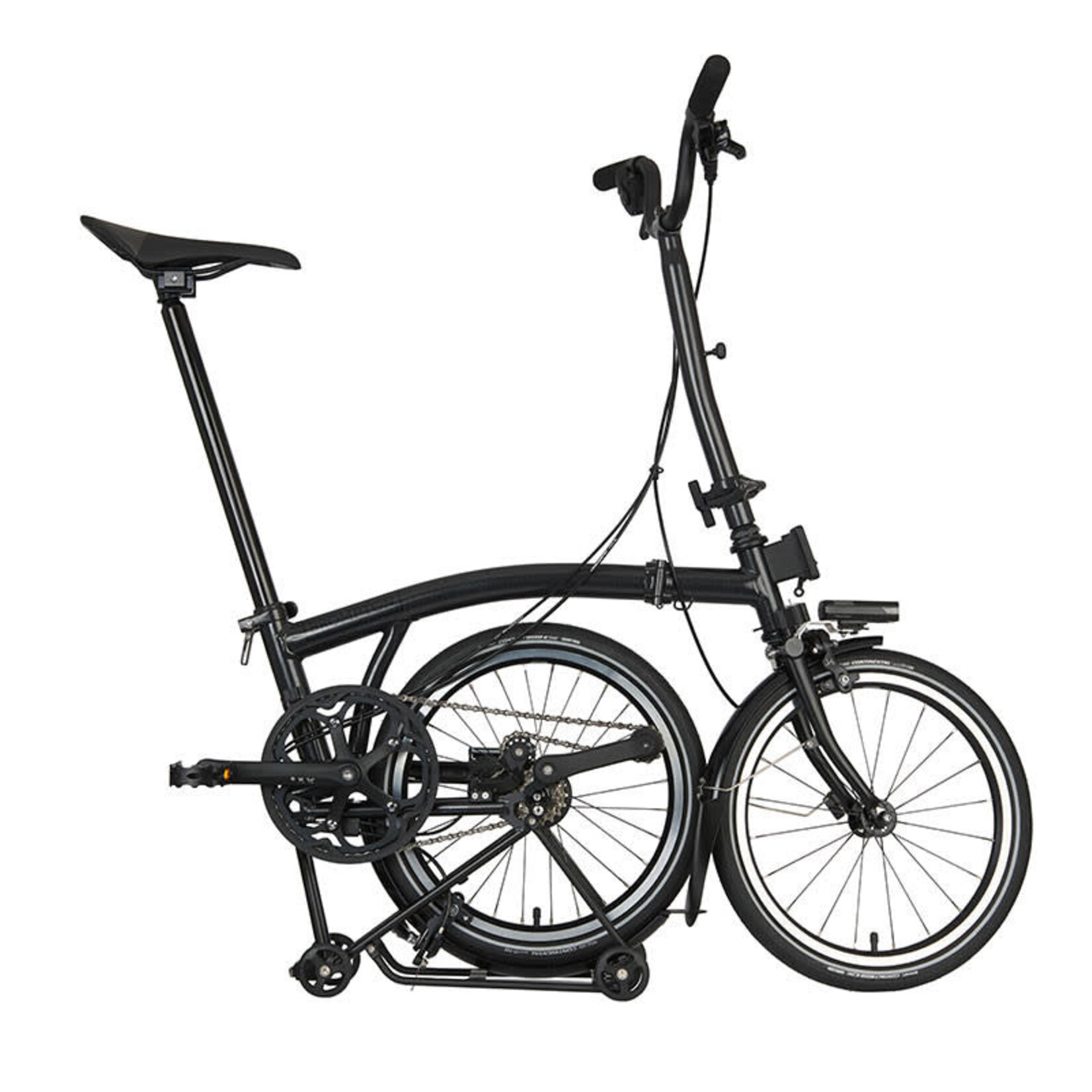 H4R0T8BB607C Brompton P Line Urban High Midnight Black Metallic