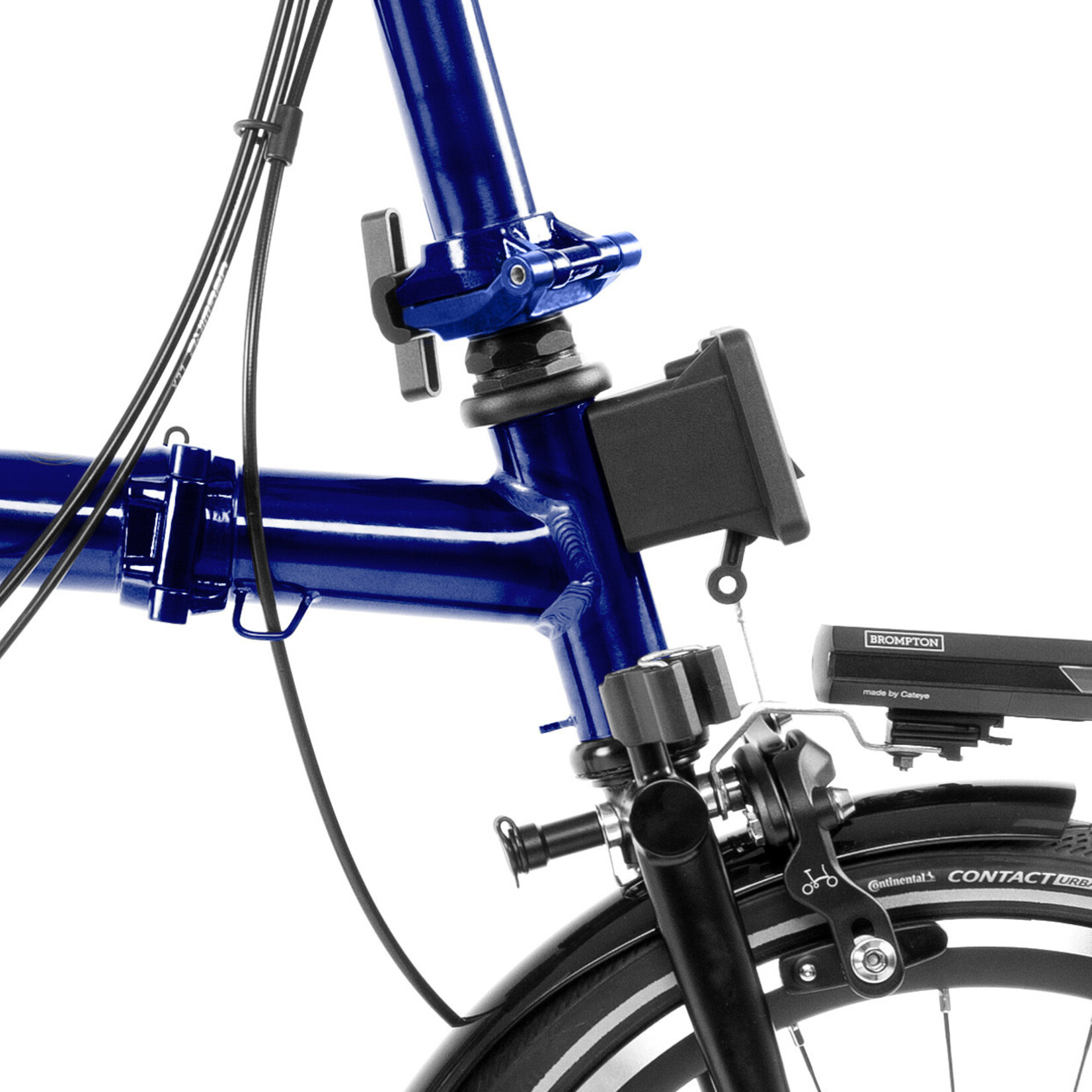 Brompton P Line Urban Low Folding Bike - Bolt Blue Lacquer