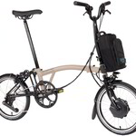 Brompton Electric C Line 4 Speed High - Dune Sand