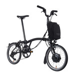 Brompton Electric P Line 4 Speed Mid - Midnight Black Metallic