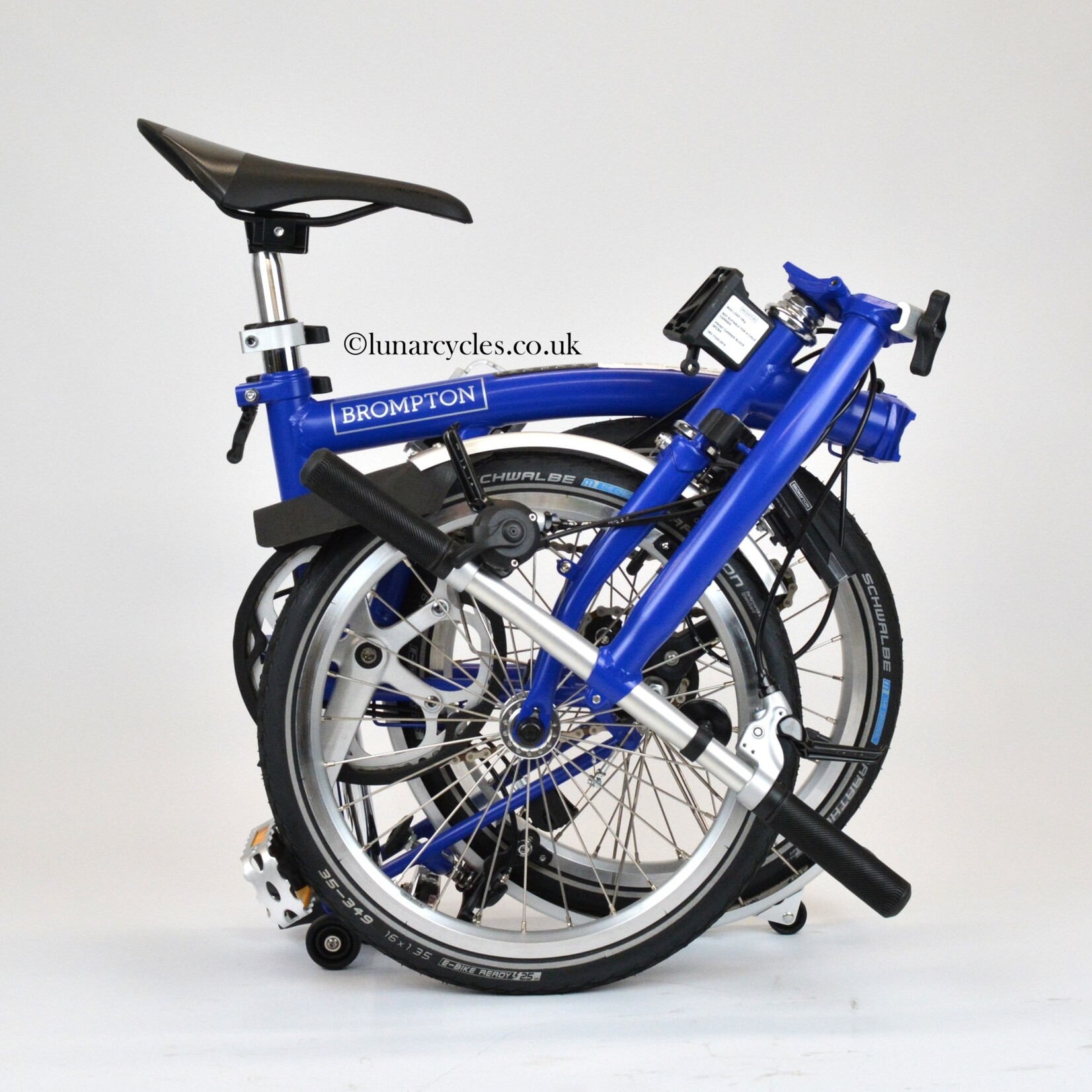 Brompton C Line Utility Low Folding Bike - Piccadilly Blue