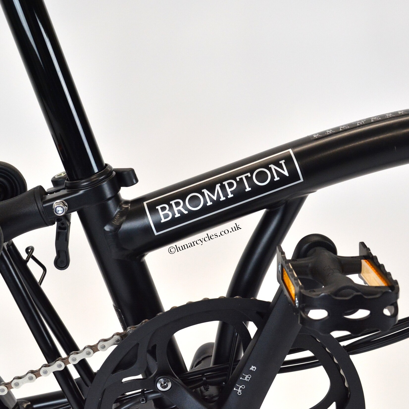 Brompton Electric C Line Urban High Folding Bike - Black