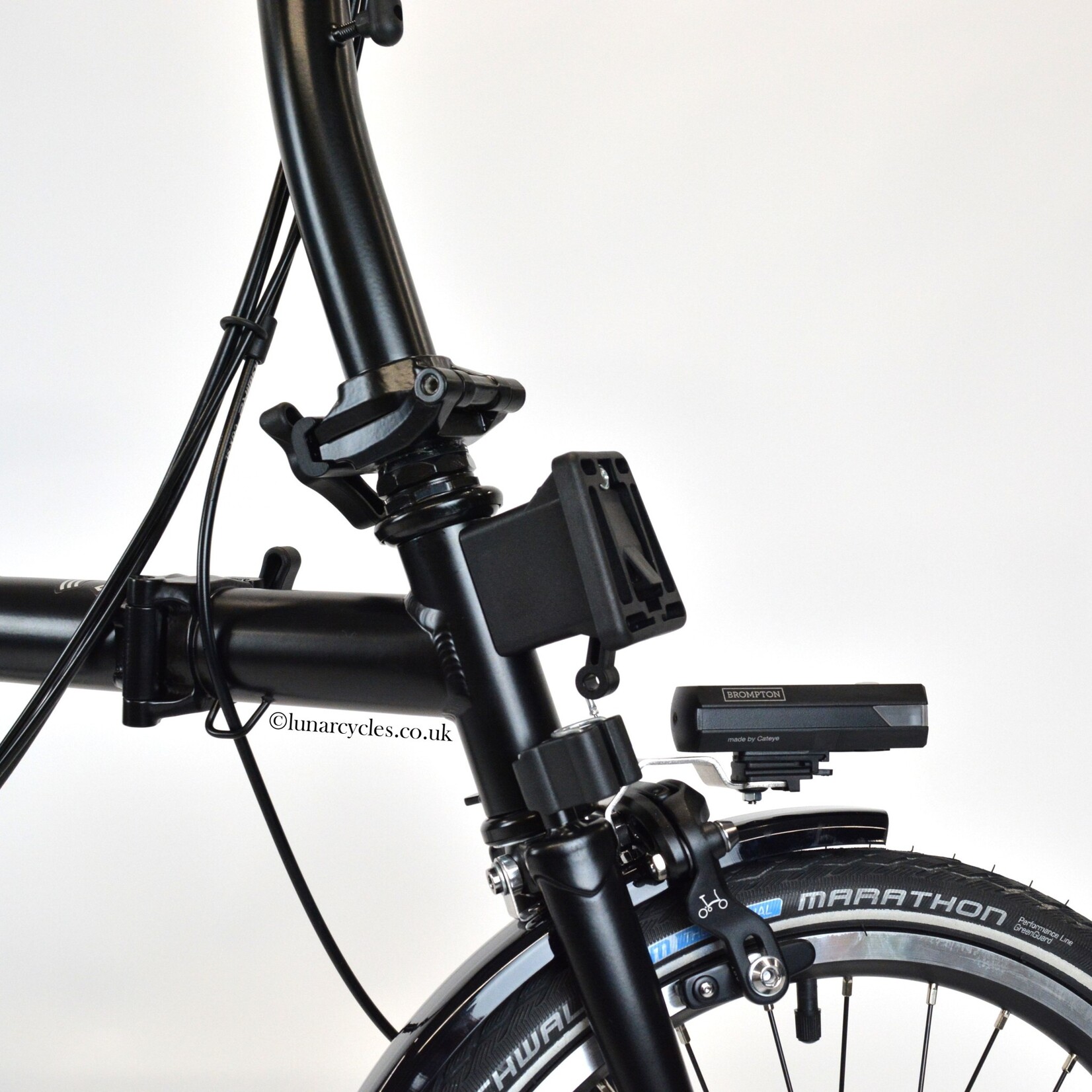 Brompton C Line Explore Mid Folding Bike - Black