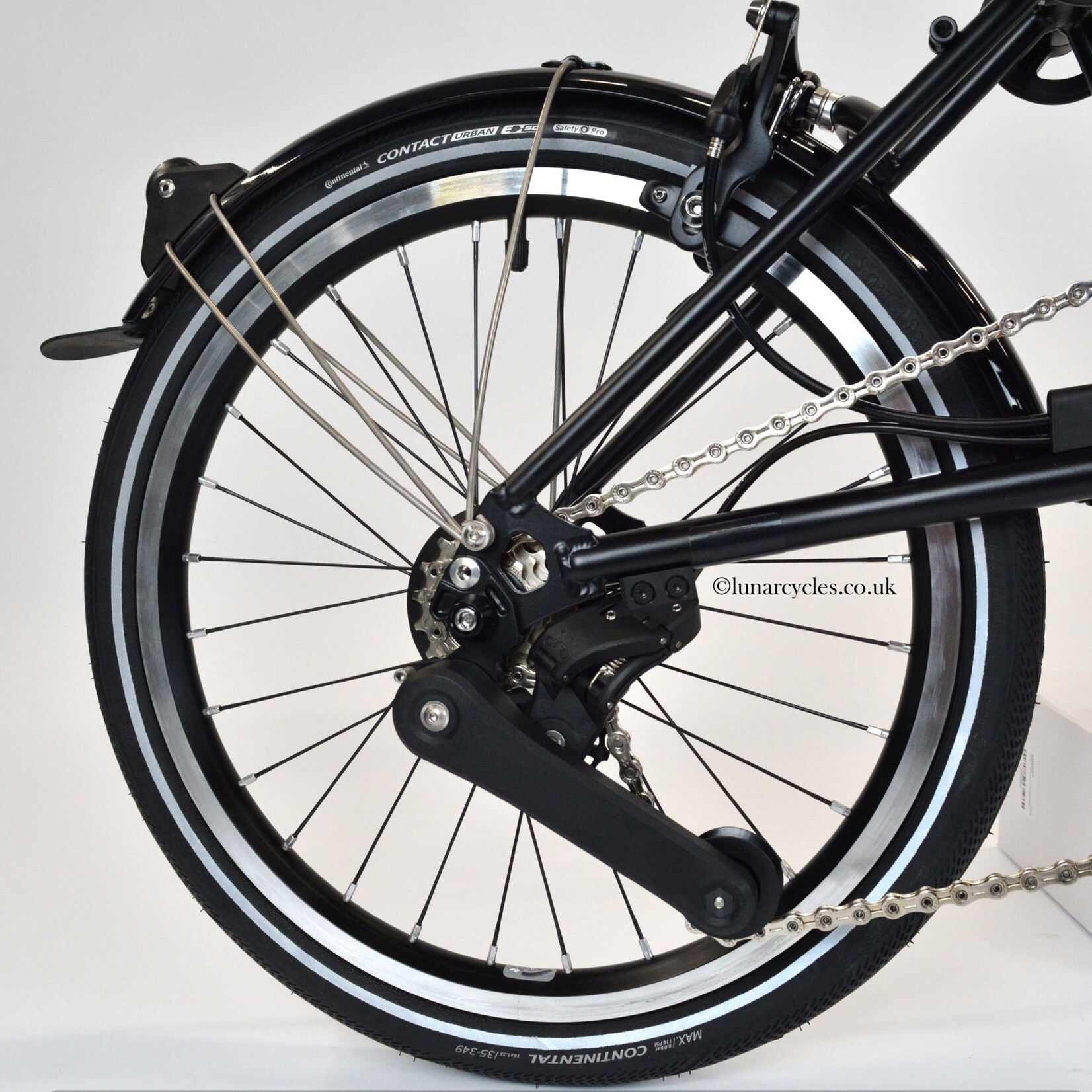 Brompton P Line 4 Speed Mid Folding Bike - Lunar Ice