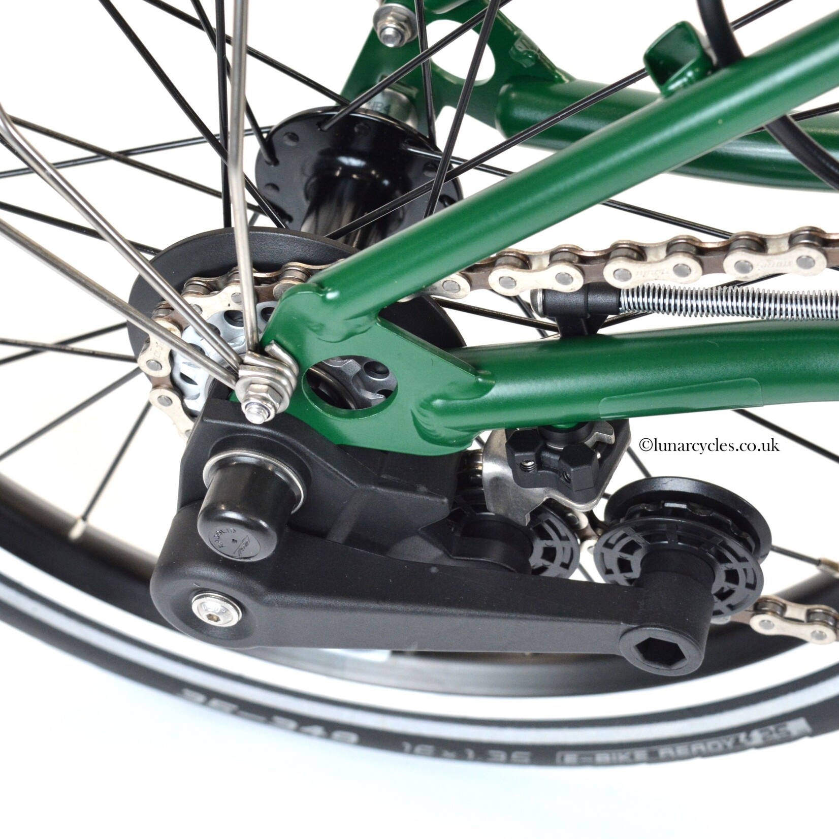 Brompton C Line Urban Mid Folding Bike - Racing Green