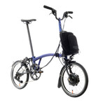 Brompton Electric P Line 12 Speed High Bolt Blue Lacquer