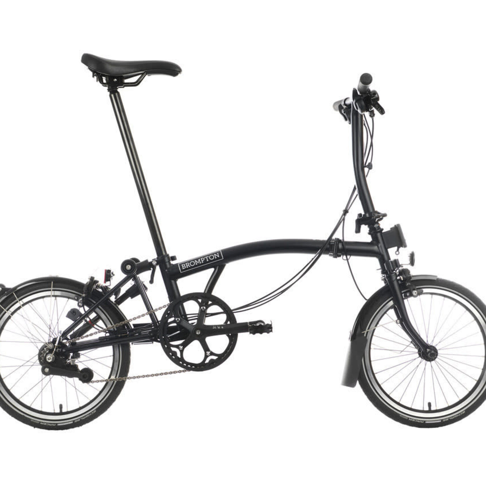 Brompton C Line Explore Low Folding Bike - Black