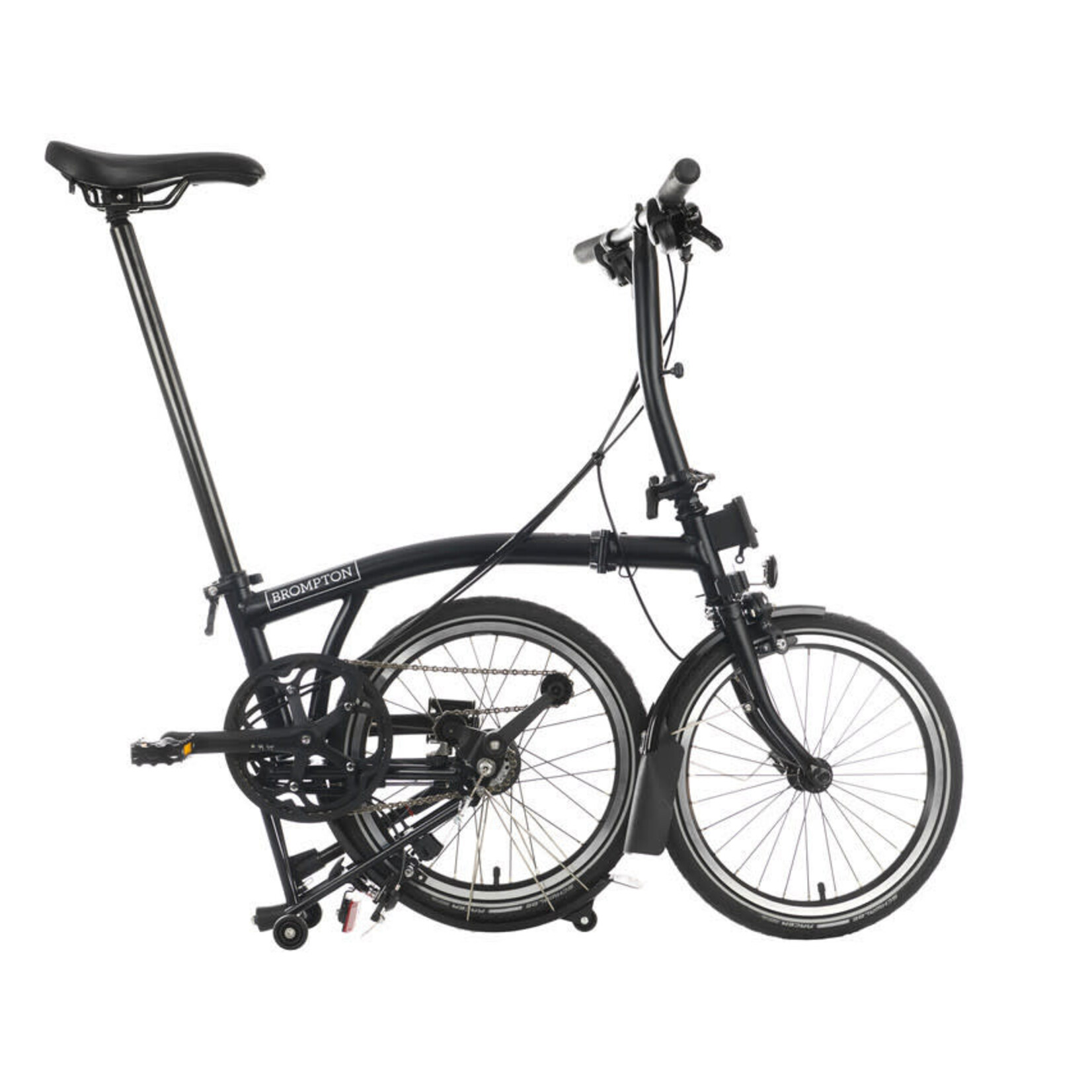 Brompton C Line Explore Low Folding Bike - Black