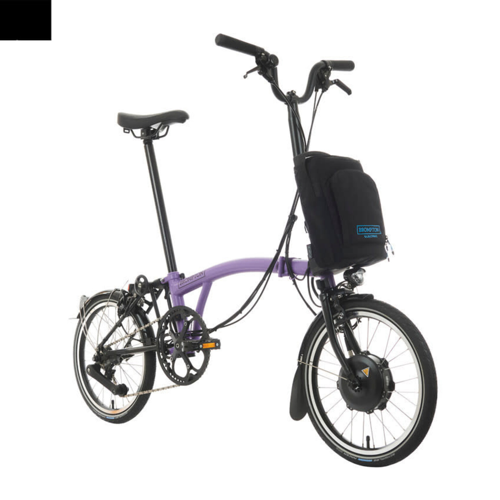 Brompton Electric C Line 12 Speed High Folding Bike - Pop Lilac Matt