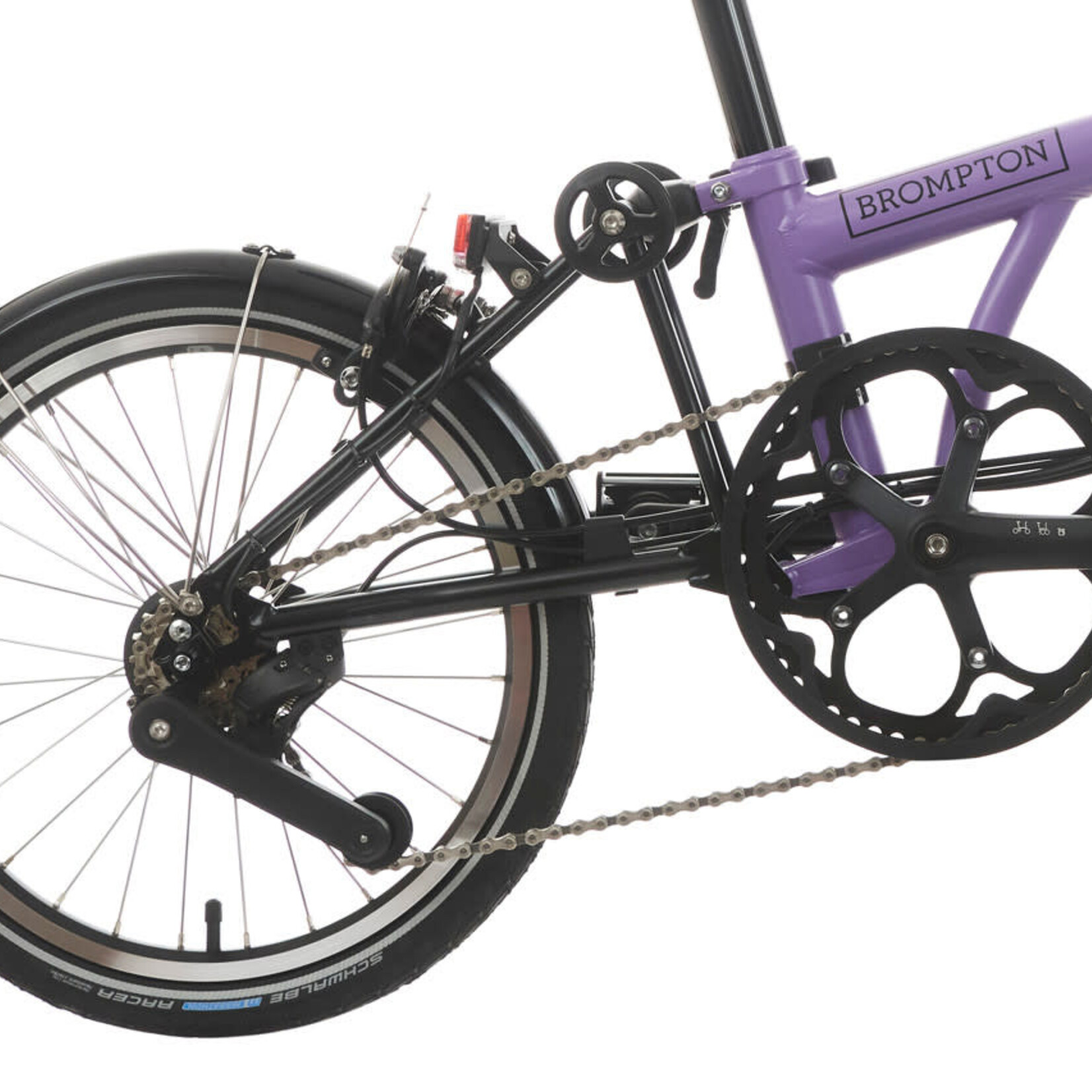 Brompton Electric C Line 12 Speed High Folding Bike - Pop Lilac Matt
