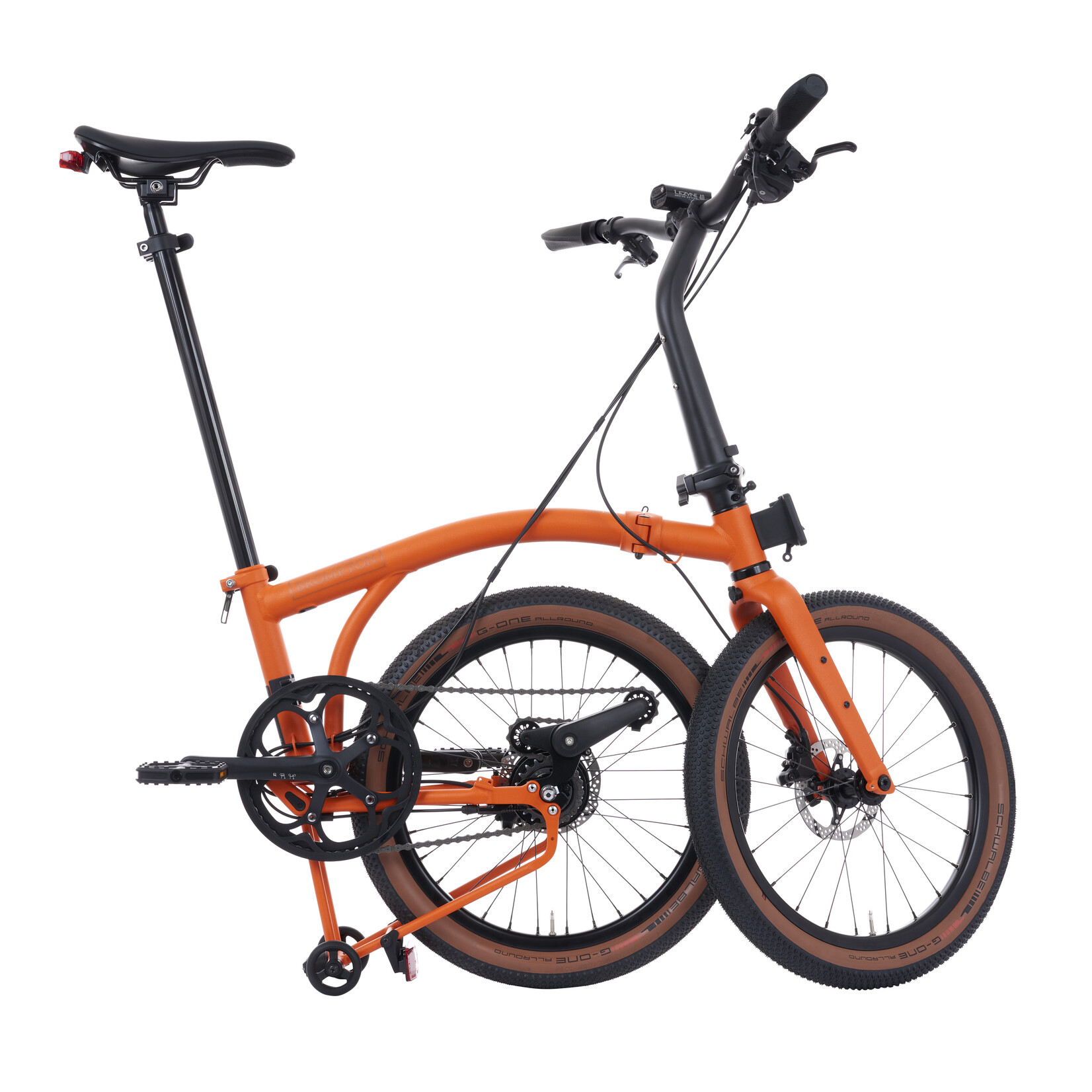 Brompton G Line, Large with Roller Frame, 8 speed -Adventure Orange