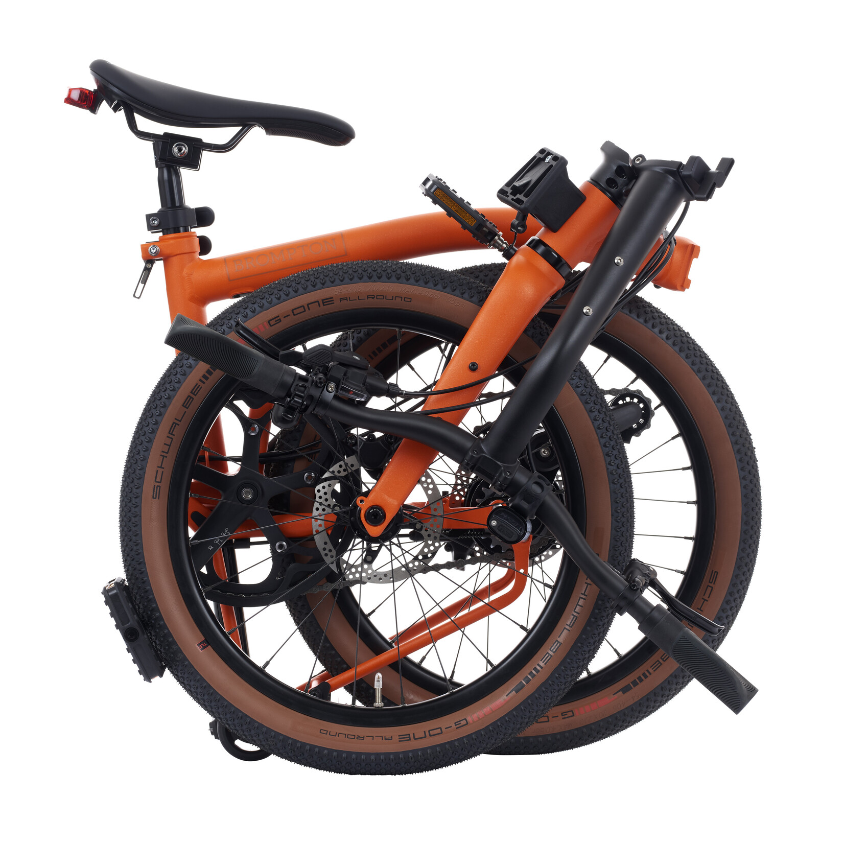 Brompton G Line, Large with Roller Frame, 8 speed -Adventure Orange