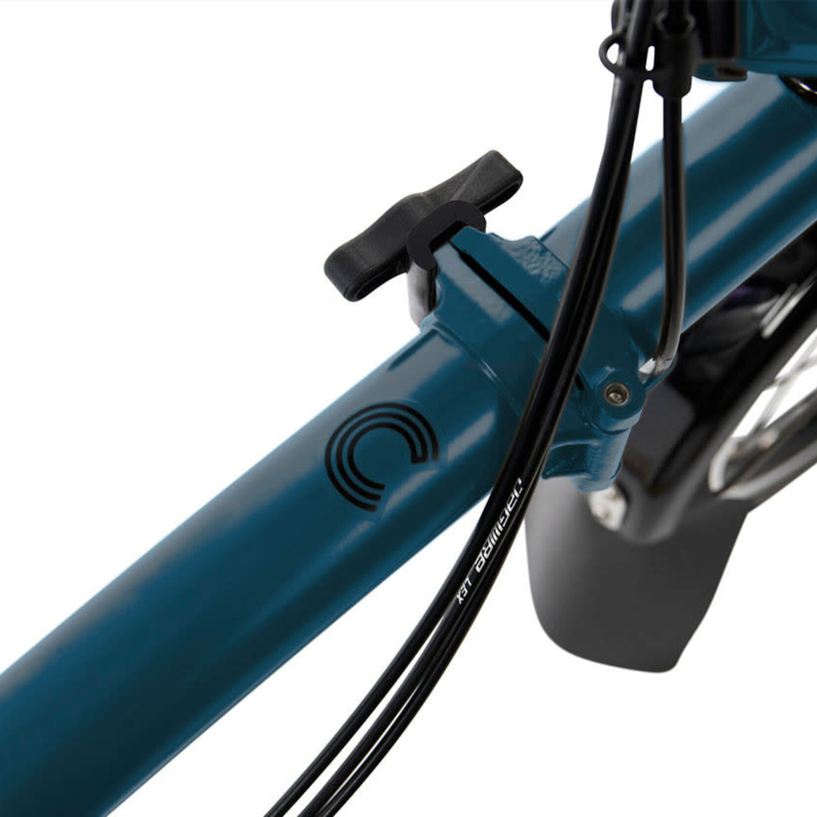 Brompton C Line Explore Mid With Rack - Ocean Blue