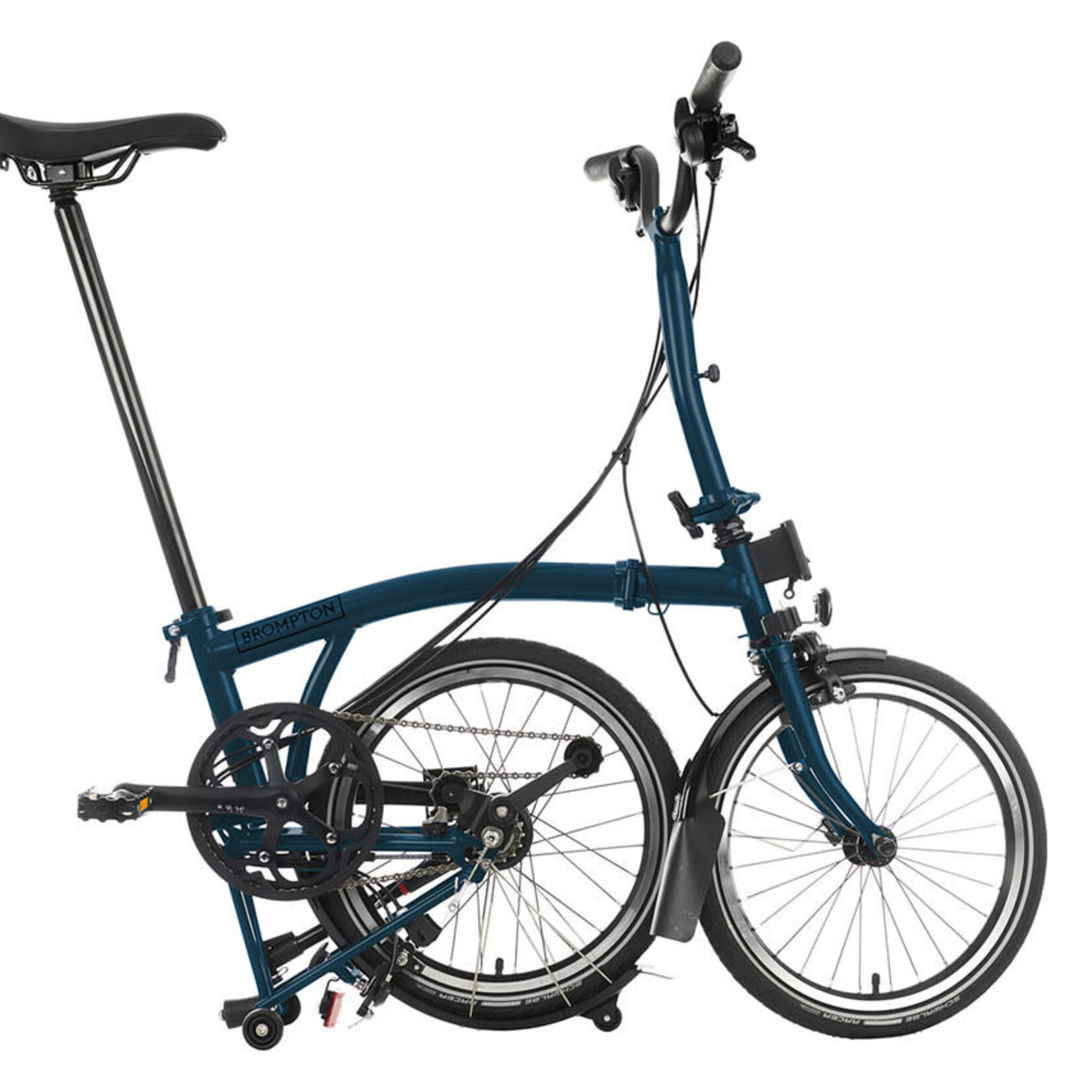 Brompton C Line Explore Mid With Rack - Ocean Blue