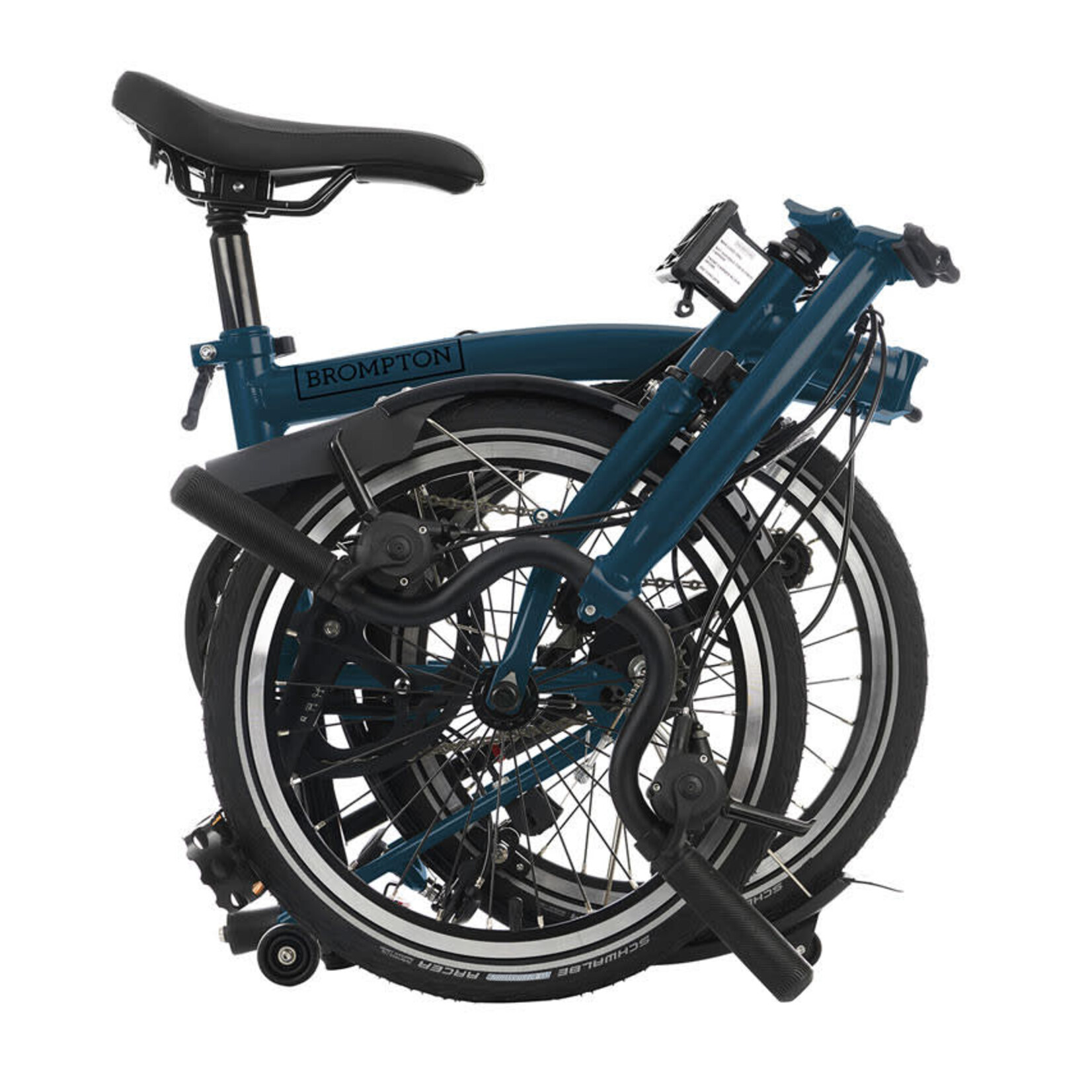 Brompton C Line Explore Mid With Rack - Ocean Blue