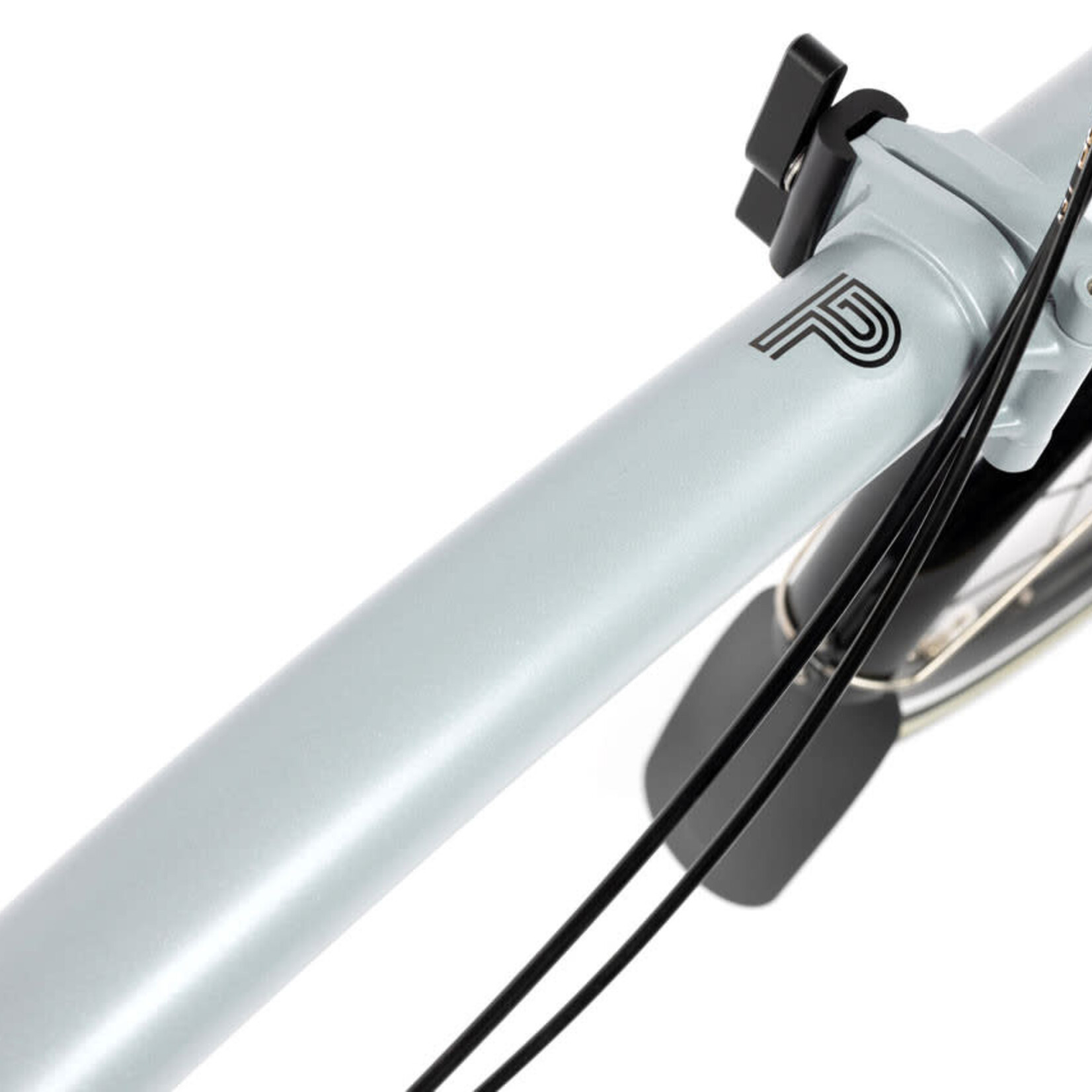 Brompton P Line Explore Low Folding Bike - Lunar Ice