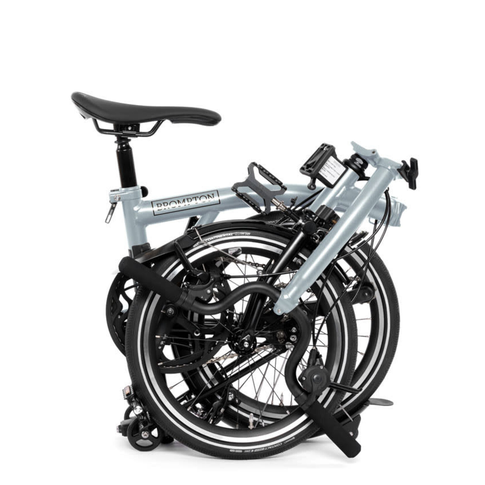 Brompton P Line 12 Speed Mid Folding Bike - Lunar Ice