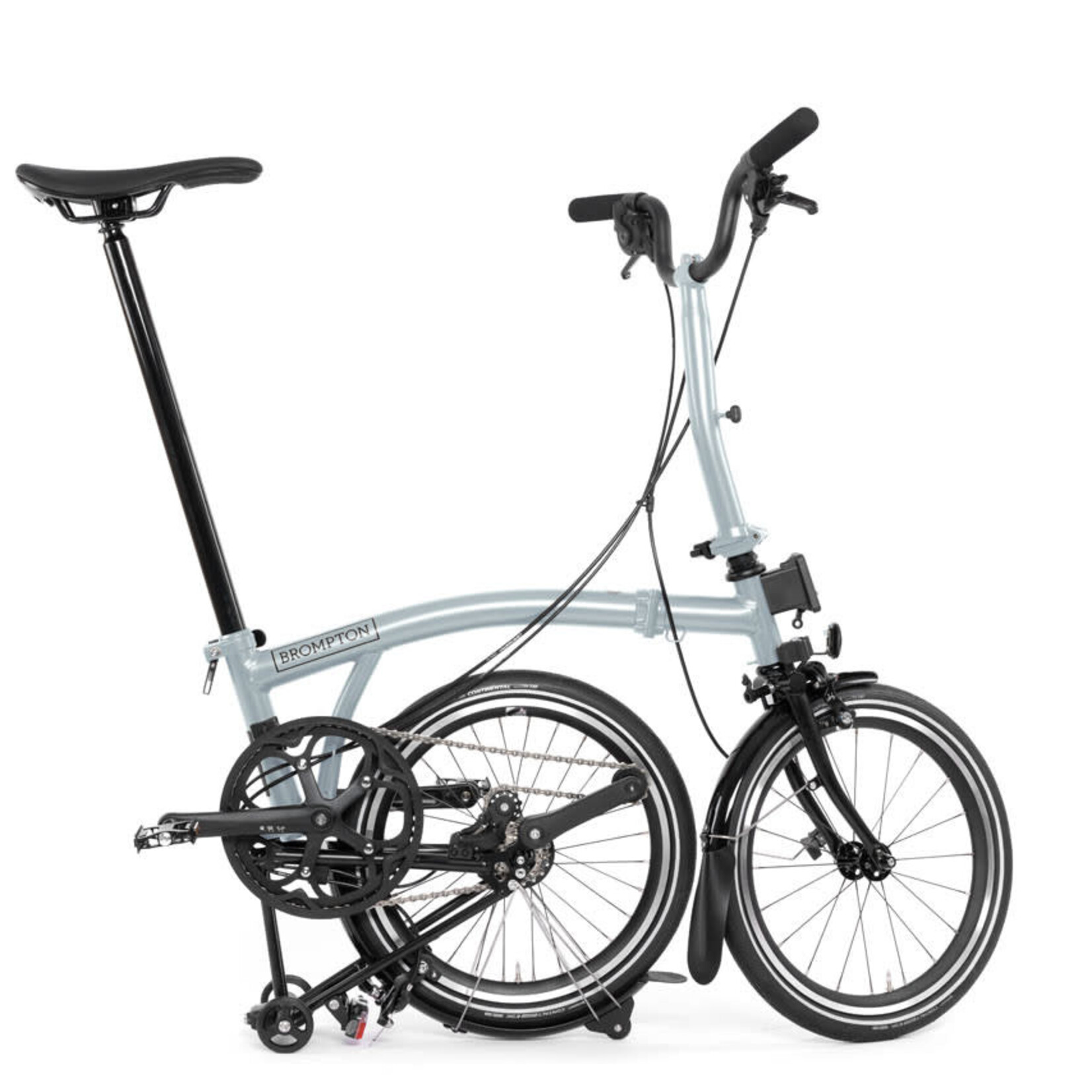 Brompton P Line 12 Speed Mid Folding Bike - Lunar Ice