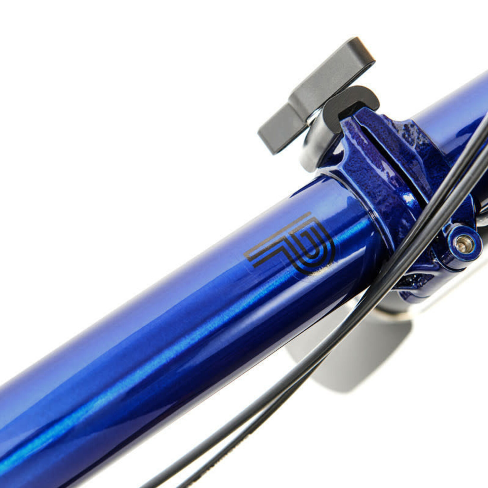 Brompton  Electric P Line 12 Speed Mid Folding Bike - Bolt Blue Lacquer