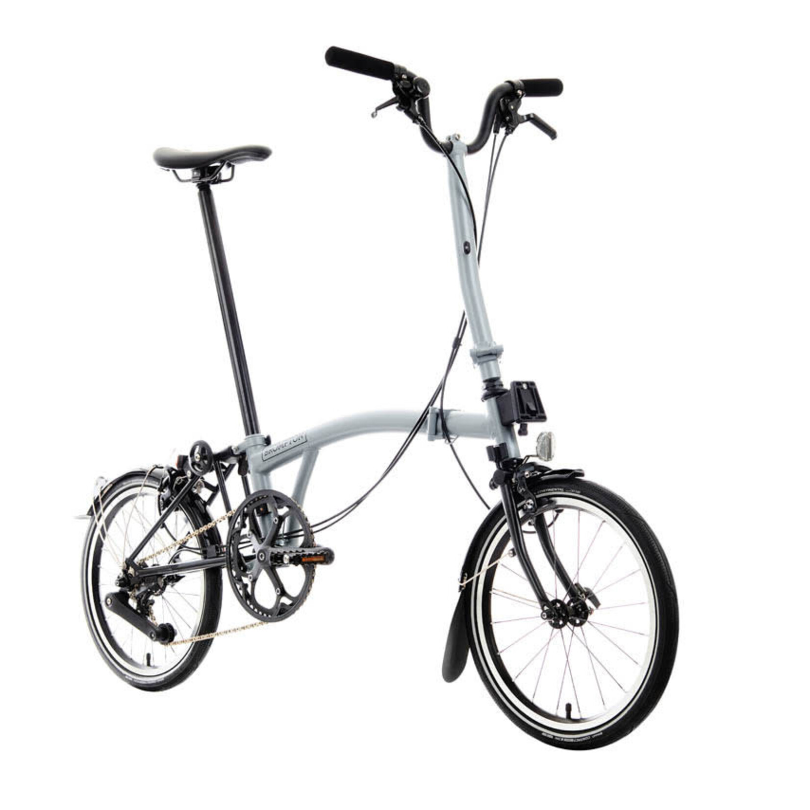 Brompton P Line 12 Speed High Folding Bike - Lunar Ice