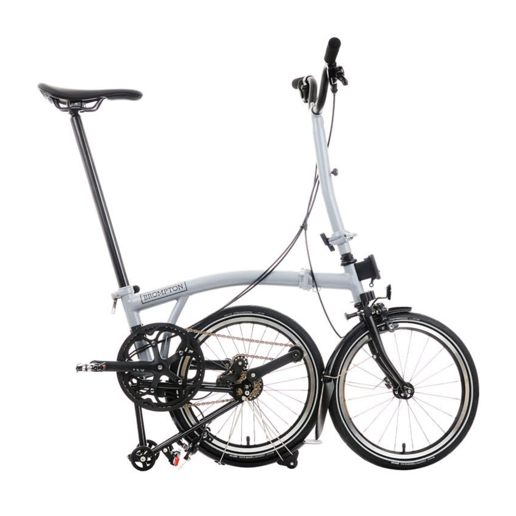 Brompton P Line 12 Speed High Folding Bike - Lunar Ice