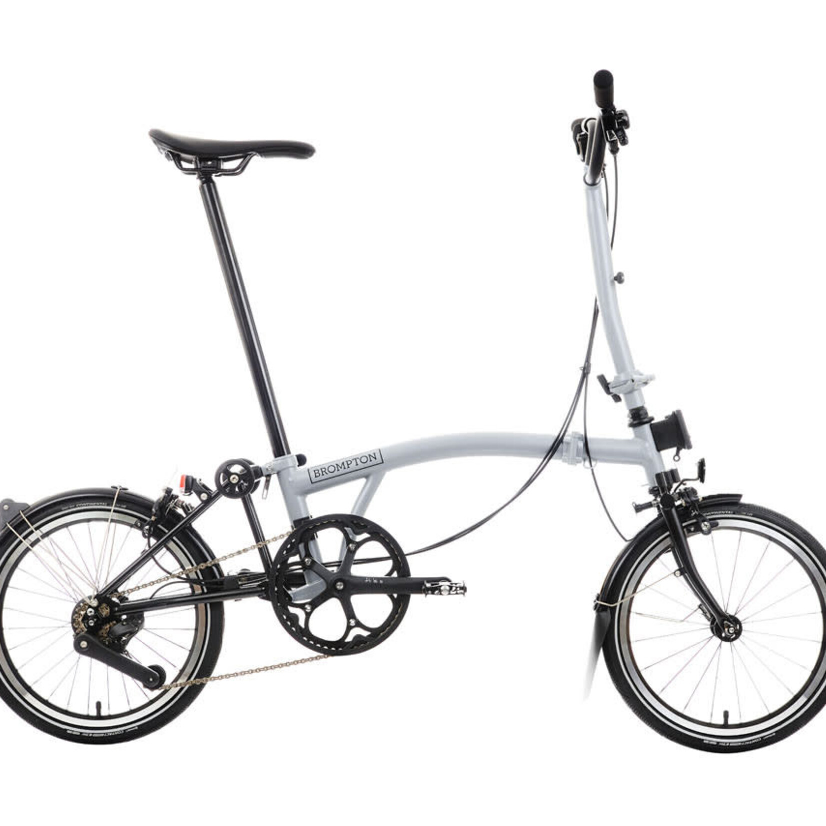 Brompton P Line 12 Speed High Folding Bike - Lunar Ice