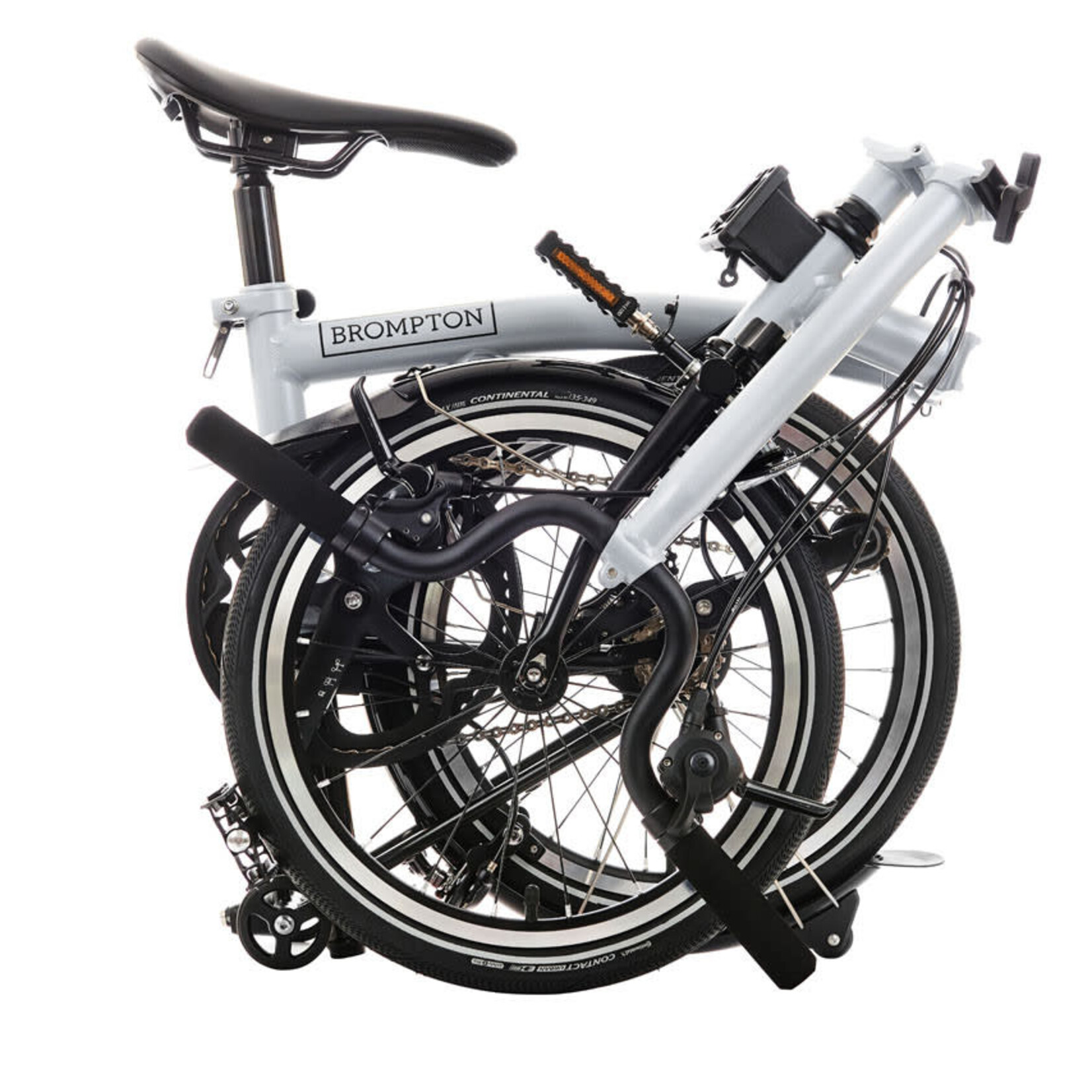 Brompton P Line 12 Speed High Folding Bike - Lunar Ice