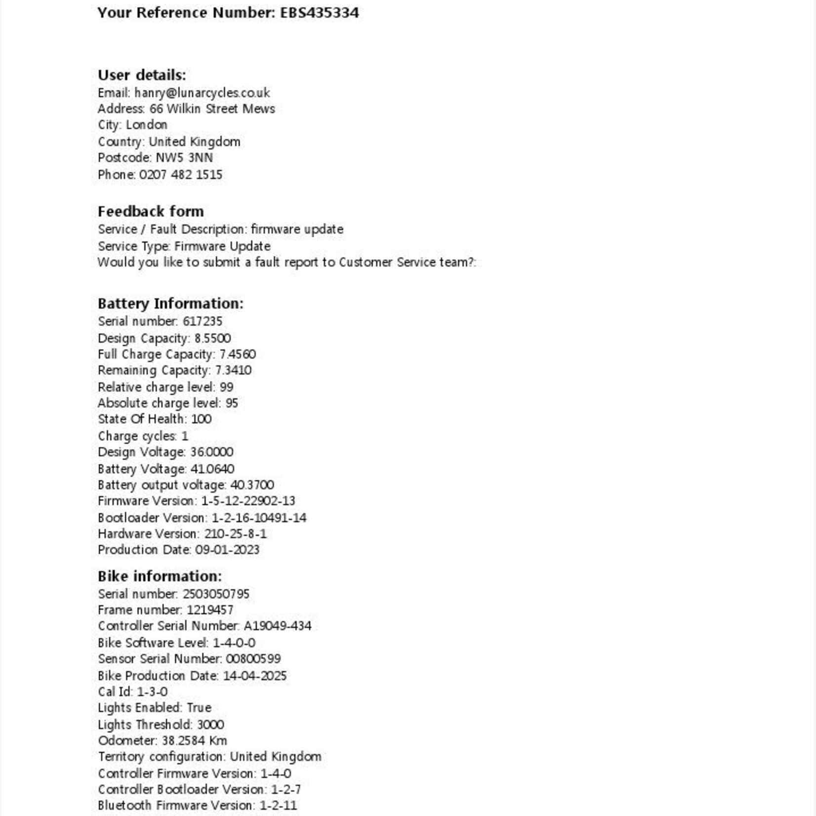 Brompton EX-DEMO Electric P Line 4 Speed Mid Folding Bike with Roller Rack - Amethyst Lacquer