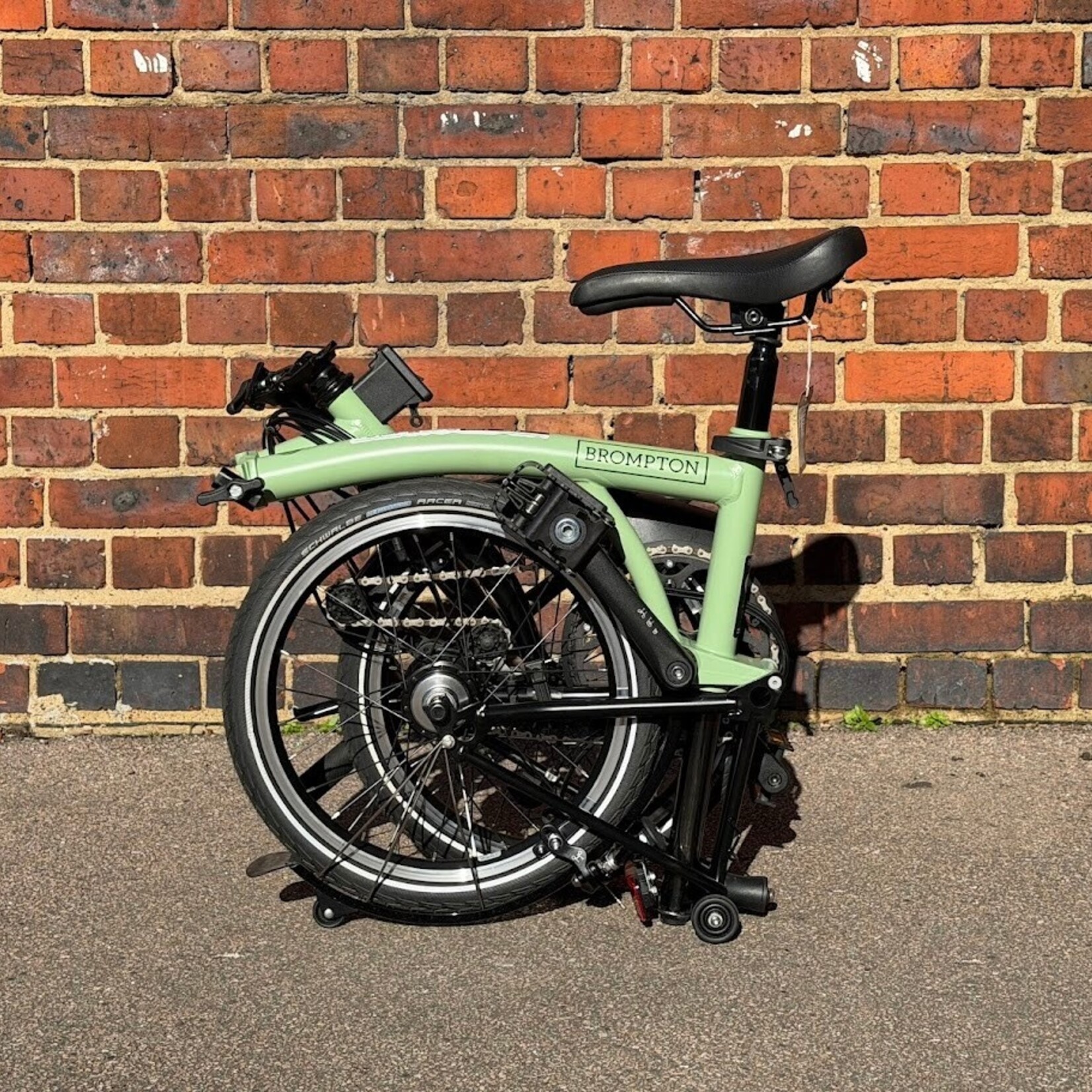 Brompton EX-DEMO C Line 6 Speed Low Folding Bike - Matcha Green and Black