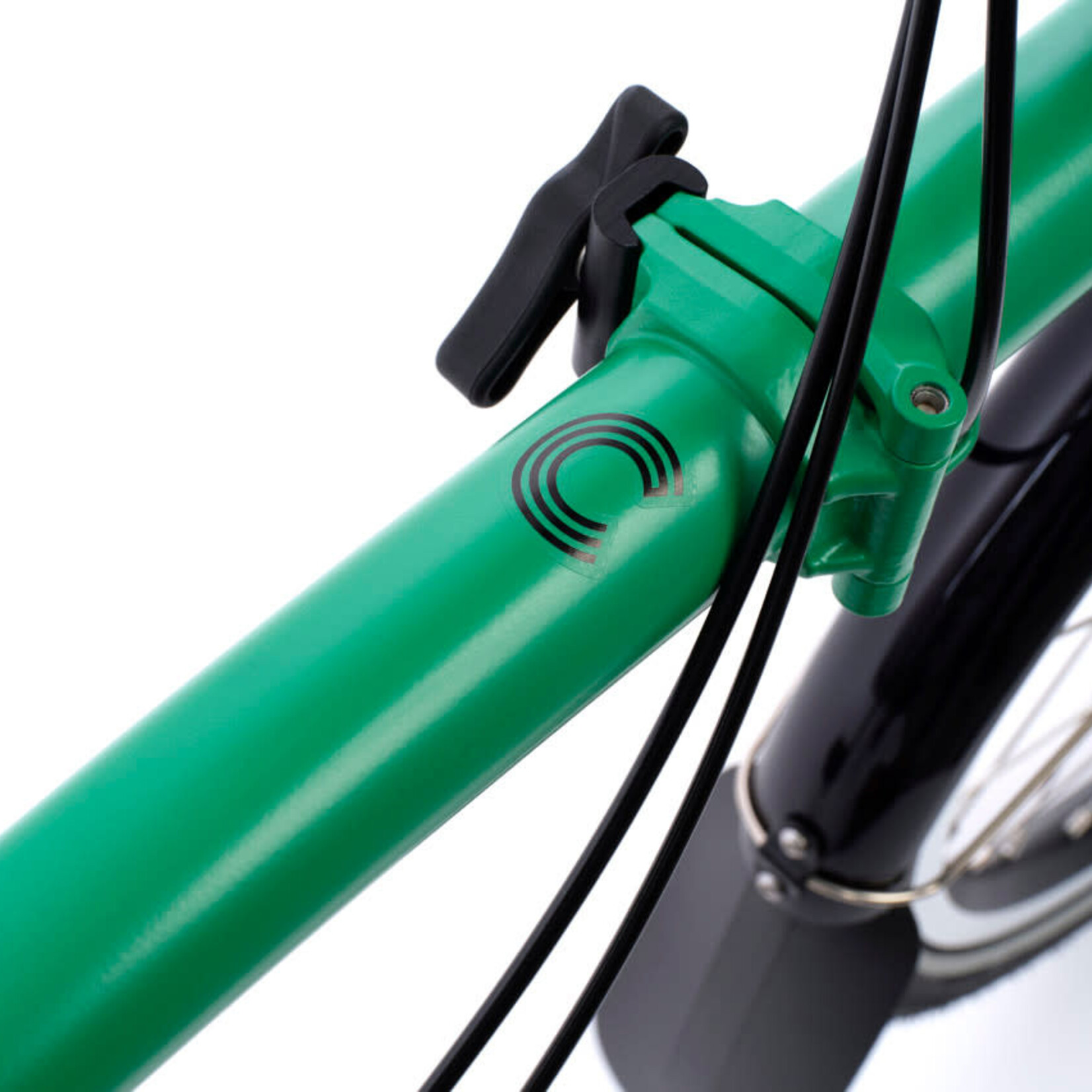 Brompton C Line 4 Speed Mid Handlebar Folding Bike - Palm Green