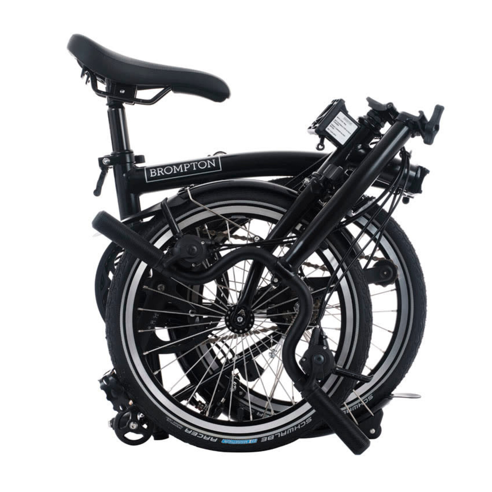 Brompton C Line 4 Speed High Folding Bike - Matt Black