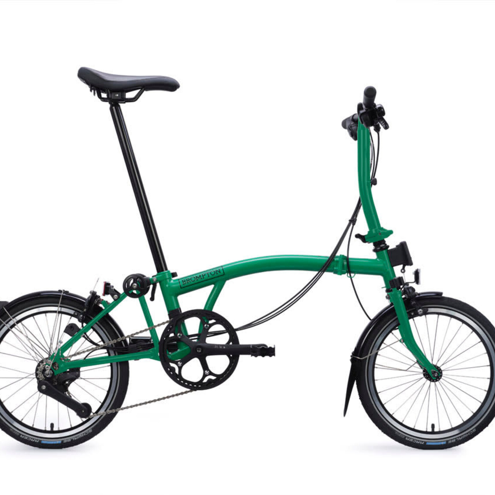 Brompton C Line 12 Speed Low Folding Bike - Palm Green