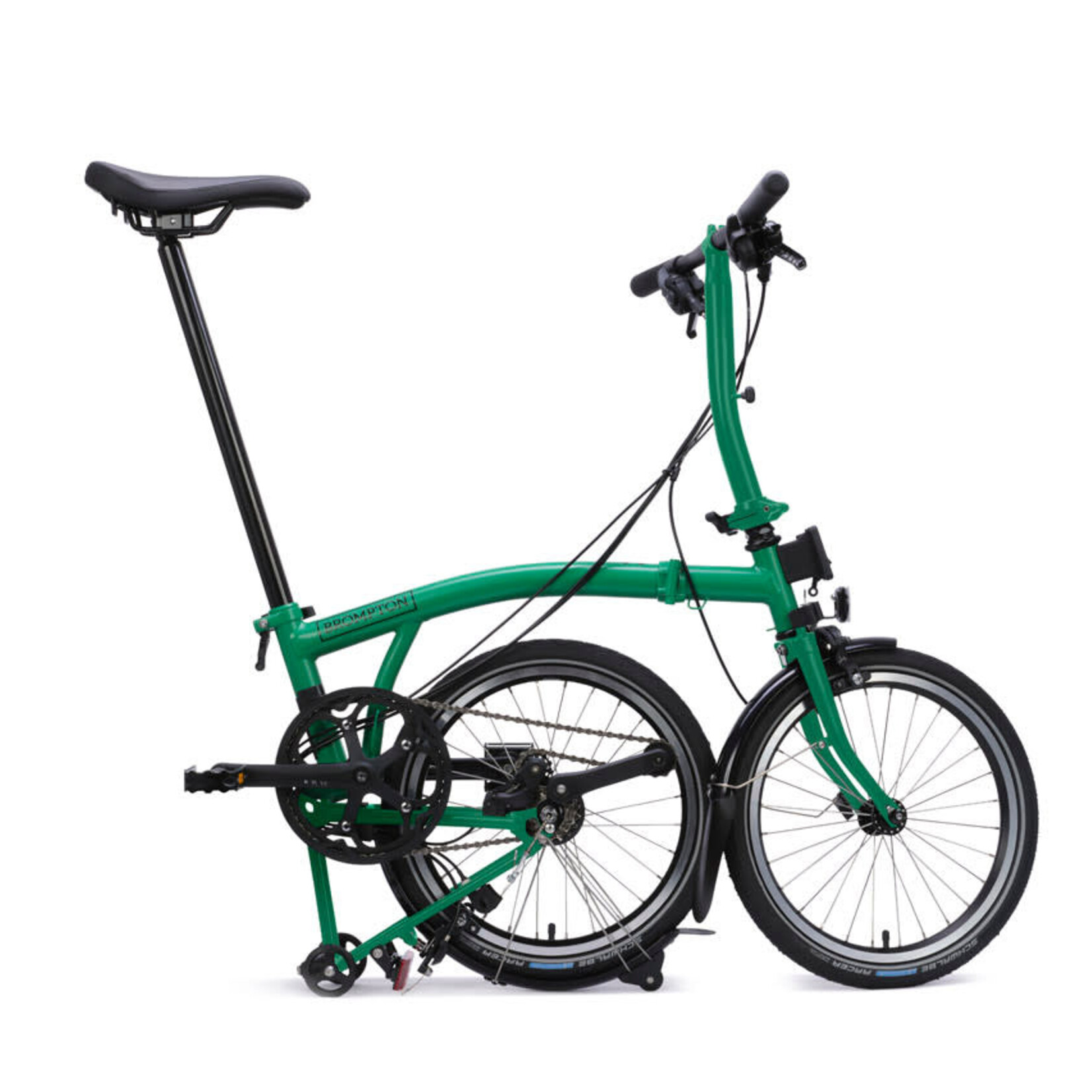 Brompton C Line 12 Speed Low Folding Bike - Palm Green