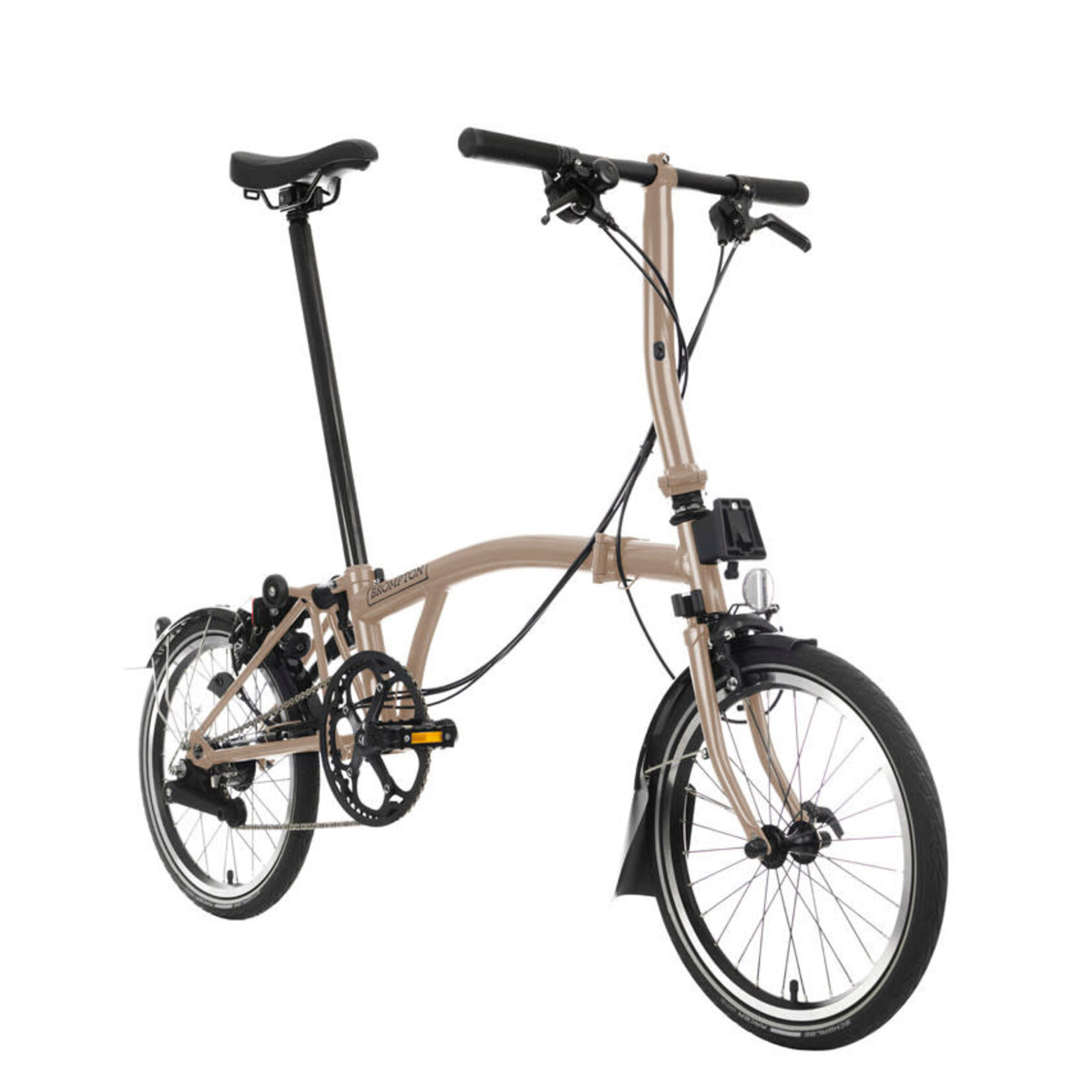 Brompton C Line 4 Speed Low Folding Bike - Dune Sand