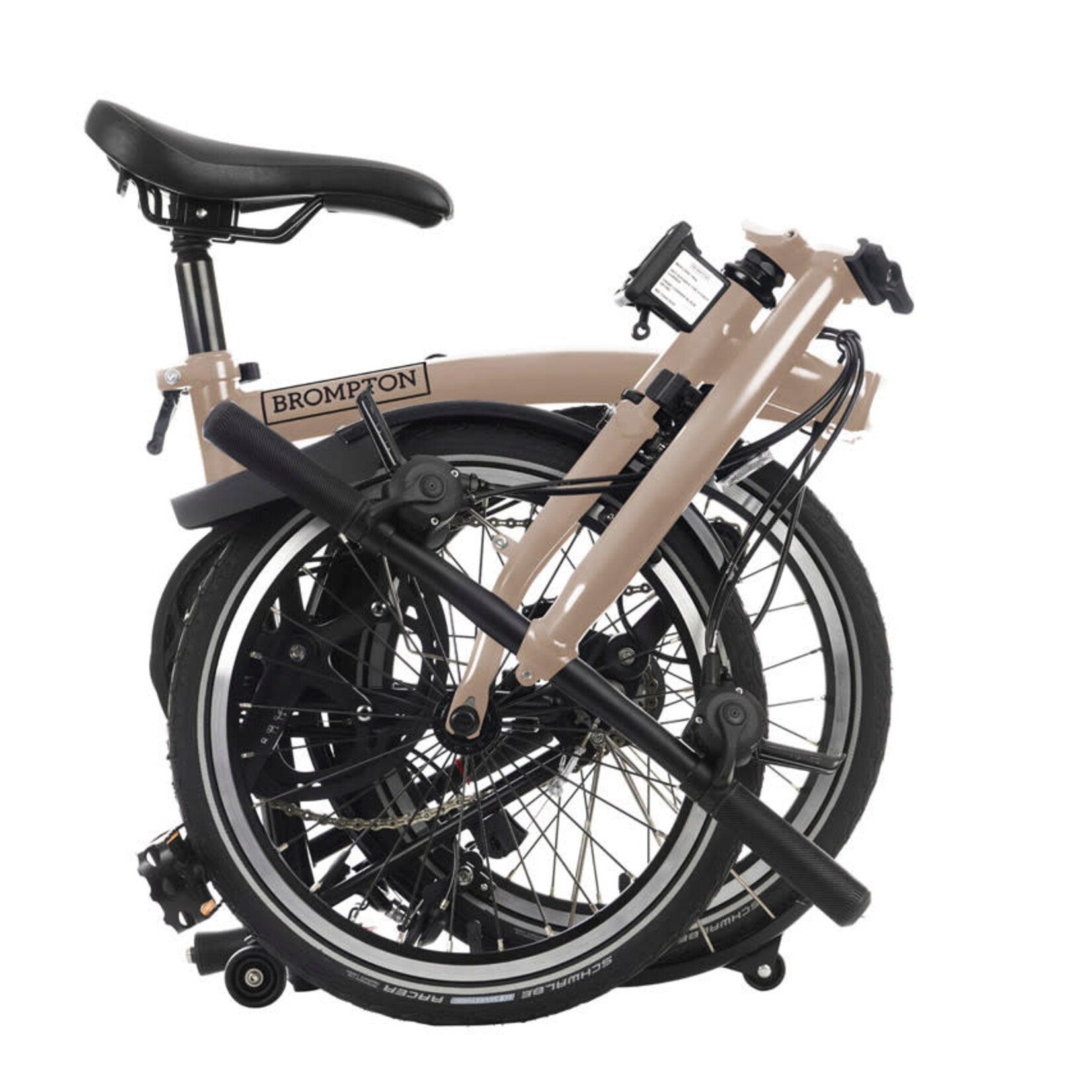 Brompton C Line 4 Speed Low Folding Bike - Dune Sand