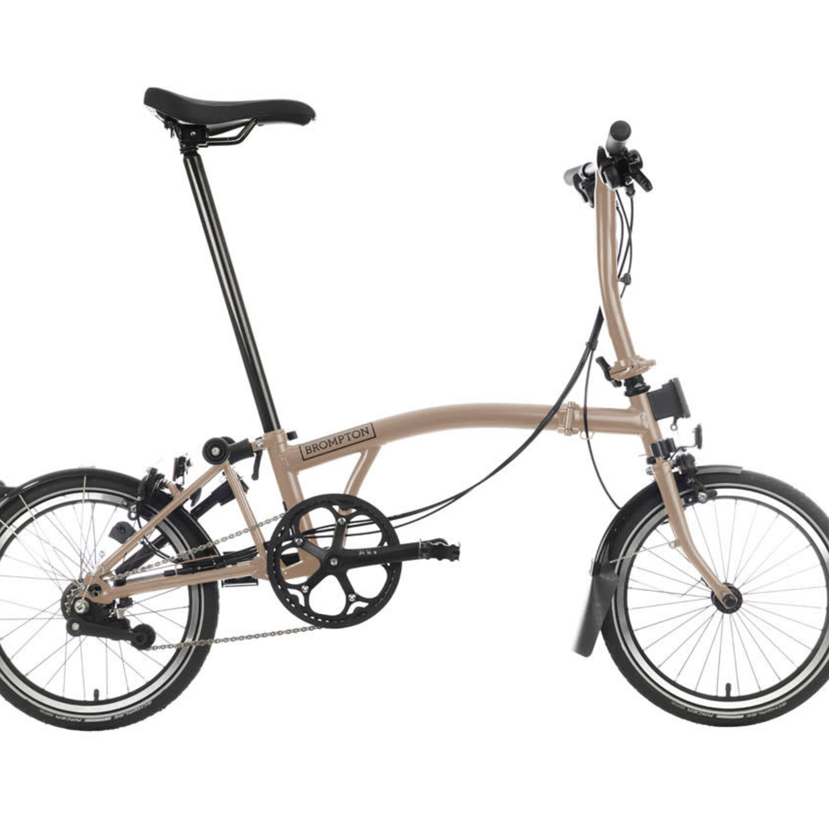 Brompton C Line 4 Speed Low Folding Bike - Dune Sand